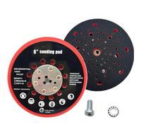Bandeja de lijado 150 mm 72 Holes Compatible con Bosch RSM6045, compatible con Bosch GET 75-150 GEX 34-150 GEX 40-150 Bandeja de soporte velcro 6 pulgadas 150 mm OE 260890007