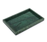 Bandeja de m rmol HESHIBI para ba o. Bandeja de tocador de piedra de m rmol 100 % natural para la cocina y el hogar. Verde negruzco. 30 x 20 x 3