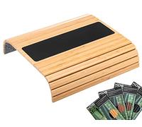 Bandeja de Madera bambú para sofá o reposabrazos Organizador con Base EVA Antideslizante Mesa
