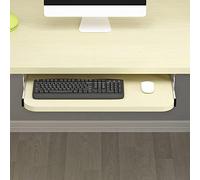 Bandeja de madera colorida para teclado, deslizante y resistente, soporte para teclado y mouse debajo del escritorio, extensión de escritorio para juegos de PC, diseño ergonómico para mayor comodidad