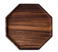 Bandeja de Madera for Servir postres y Aperitivos, Plato Comida Frutas, Bandeja for el hogar Hotel, té, 2 uds para Cocin Presentación(20 * 20cm)