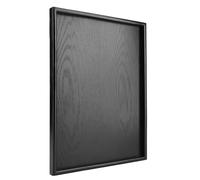 Bandeja de madera maciza de 40 x 30 cm para té, café, aperitivos y comidas, perfecta para entretenimiento y decoración del hogar