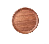 Bandeja de madera para charcutería y aperitivos, elegante bandeja de servir para cenar, fiestas y eventos especiales (redonda)