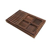 Bandeja de madera para servir con infusor para reuniones acogedoras y tardes, incluye para 060960