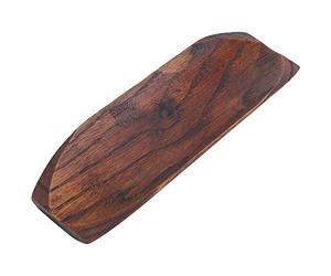 Bandeja de Madera para Sushi para Servir Aperitivos, Ensaladas, Postres, Plato para Servir Comida con Grano de Madera, Uso en Casa, Restaurante, Cafetería y Panadería