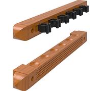 Bandeja de Madera para Tacos de Billar para Montar en Pared, 2 Unidades, Capacidad para 6 Tacos, de la Marca Viper