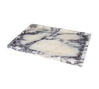Bandeja de mármol Natural de Lujo Real para tocador, Bandeja de Almacenamiento de mármol auténtico/Piedra para decoración del hogar, baño/Cocina/tocador/aparador, sin Resina, sin cerámica