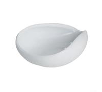 Bandeja de medición de acero inoxidable para granos de café compatible con molinillos, escalas y configuraciones de preparación manual (blanco)