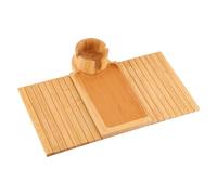 Bandeja de mesa plegable de madera para sofá, soporte para reposabrazos de 16.54 x 12.99 pulgadas, soporte para botellas, ideal para bebidas, aperitivos, control remoto y decoración del teléfono