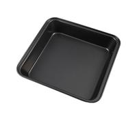 Bandeja de metal para hornear, 24,5 x 25 x 4,8 cm, acero al carbono, bandeja de cocina de almacenamiento conveniente | Bandeja para hornear sin esfuerzo para pizza, galletas, , pasteles, pan y