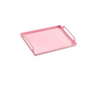 Bandeja de metal para servir, bandeja rectangular de hierro forjado con asas, elegante y práctica bandeja de arte para alimentos, desayuno, té, decoración de mesa de café (verde)
