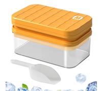 Bandeja de molde de hielo, caja para hacer hielo de 56 rejillas con tapa y contenedor, gran capacidad para enfriar para hacer tequila, vodka, whisky, bebidas frías