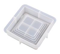 Bandeja de molde de silicona: tipo de placa creativa en forma de onda que se puede usar para manualidades de resina hechas a mano, de resina flexible que es conveniente para crear placas de