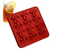 Bandeja de moldes de hielo para coches de carreras - 6 agujeros silicona Sport Maker para whisky Cóctel y | Molde de de chocolate divertido y herramienta de cocción reutilizable |