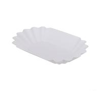 Bandeja de muestra de granos de café de plástico, 22 x 13,5 x 3 cm, plato de degustación apto para alimentos, para cocina, restaurante, degustación de café (300 ml (blanco)