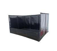 Bandeja de orina para perros de interior, plegable para cachorros, soporte para almohadilla de orina con forro impermeable, bandeja de orina de mascotas de cara alta para perros pequeños y medianos