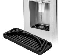 Bandeja de para, dispensador de silicona, antideslizante con bordes elevados, bandeja dispensadora de agua para café, protector contra derrames, máquina flexible para refrigerador