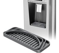 Bandeja de para, dispensador de silicona, antideslizante con bordes elevados, bandeja dispensadora de agua para café, protector contra derrames, máquina flexible para refrigerador