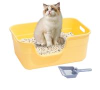 Bandeja de para gatos, bandeja para gatos - Cajonera para de gran capacidad con parte abierta,Cajas antiderrames, para Suministros para mascotas