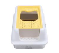 Bandeja DE para Gatos, Caja DE Acero Inoxidable Caja DE CATA ANTILEVER Frontera Y ENTRENCIA DESPERTA Durable Preservación Simple para el Suministro DE Mascotas (#1)