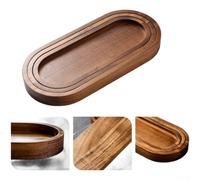 Bandeja de para madera 3 Piezas Acacia Snack Oval Bandeja de