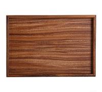 Bandeja de para madera de Nogal para Té para estilo Japonés para plato de Snack para mesa de Café Postre Tamaño 25x25cm(33x23x2.6cm)