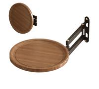 Bandeja de pared plegable - para estante retráctil, de alto rendimiento, montado en la pared, mesa de balcón, apartamento, dormitorio, , casa o baño | Multipurpose Outdoor Indoor Utility
