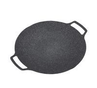 Bandeja de parrilla barbacoa coreana para al aire, aleación aluminio, no ronda, placa de parrilla, estufa campamento para estufa gas acampar al aire (30 cm)