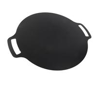 Bandeja de Parrilla Coreana, Sartén Coreano Kbbq Grill Maifan Pedra Antiácea a Alta Temperatura Plaza de Parrilla Resistente con Bandeja de Coreana para Acampar Al Aire Libre (38 cm)
