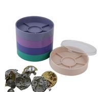 Bandeja de piezas de reloj | Caja de accesorios multifuncional para relojes | Almacenamiento cilíndrico de piezas de reloj | Organizador de herramientas de reparación de relojes multicapa, caja de