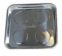Bandeja de piezas magnéticas Square 10" El soporte de almacenamiento de acero inoxidable 4 imanes Bergen