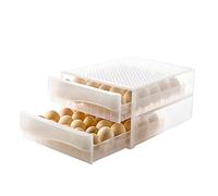 Bandeja de plástico para huevos, Recipiente for guardar huevos transparente 30/60 rejillas 34 x (8,5-17) cm