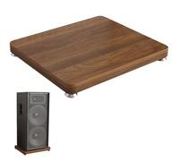 Bandeja de plataforma de aislamiento de altavoces con almohadillas silenciosas para pies, soporte de aislamiento de subwoofer de MDF para estabilidad de escritorio o suelo