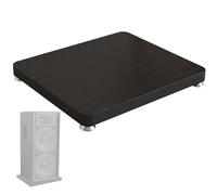 Bandeja de plataforma de aislamiento de altavoces con almohadillas silenciosas para pies, soporte de aislamiento de subwoofer de MDF para estabilidad de escritorio o suelo