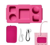 Bandeja de portavasos para bolsa de playa, bandeja para aperitivos, solución de almacenamiento de configuración rápida, multifuncional para viajes escolares, viajes por carretera, salidas familiares