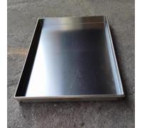 Bandeja de recogida de condensado para aire acondicionado con drenaje, bandeja de goteo de aire acondicionado de ventana para recoger condensado, bandeja grande de agua de acero inoxidable que evita