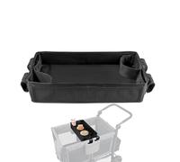 Bandeja de refrigerios para cochecito de niños - Organizador de tela Oxford y carrito de almacenamiento | Portavasos con bandeja para juguetes, bebidas, accesorios, viajes, paseos al aire libre, uso d