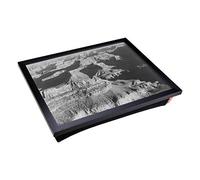 Bandeja de regazo con cojín acolchado y diseño de Ansel Adams Grand Canyon 6 | Estación de trabajo para computadora portátil o mesa de comidas con lino artístico | superficie de escritorio cómoda y ahorra espacio