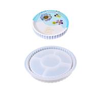 Bandeja de resina de flores de silicona resistente, platos de fácil liberación para manualidades, soportes de joyería y platos decorativos, silicona flexible