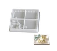 Bandeja de resina de silicona, bandeja de frutas, forma de posavasos, placa de joyería para manualidades, posavasos únicos y placas decorativas para el hogar
