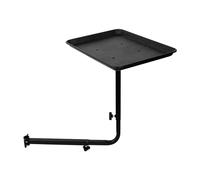 Bandeja de salón para fijación de silla de estilo para secadores de pelo y herramientas, bandeja de metal giratoria de altura ajustable, 47 x 35 x 9 cm