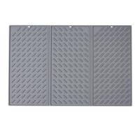 Bandeja de secado de encimera de cocina, plegable, tapete de drenaje para proteger la mesa, almohadilla de silicona fácil de limpiar
