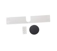 Bandeja de secado rápido para fregadero de cocina, colección de agua, alfombrilla de fregadero de diatomita con 8 almohadillas antideslizantes, protector universal para grifo para protección de
