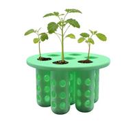 Bandeja de semillas transpirable, kit de soporte para plantas de inicio, de cultivo de 12 celdas con orificios de drenaje, bandeja de propagación de polímero resistente, herramienta de jardín mod