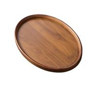 Bandeja de servicio de madera - Madera, Retro Storage Display Serveware | Bandeja otomana multifunción Platter, bandejas de madera decorativas para charcutería, queso, fruta, desayuno, vela