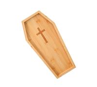 Bandeja de servicio para la fiesta de Halloween, para aperitivos con forma de ataúd de calabaza de madera | Tablas decorativas para pícnic, fiesta, buffet, boda, restaurante, al aire libre, vacaciones