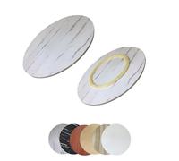 Bandeja de servir de 90 cm, plato redondo giratorio para mesa de comedor, cocina y fiestas, tocadiscos de 360° para un fácil acceso, acabado blanco, perfecta para comidas grandes