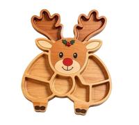 Bandeja de servir de Navidad, bandeja de Papá Noel, soporte de madera para | Diseño de Papá Noel, soporte de madera para aperitivos, queso, dulces, galletas, frutas, sushi, desayuno, fiesta de Navidad