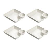 Bandeja de Servir Seccionada - Antideslizante Moderna, Apta para Uso Alimentario | Fuente de Charcutería para Aperitivos - para casa Restaurante Comida Cena fiambres Aperitivo Postre