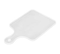Bandeja de silicona con moldes para cortar queso, tabla para cortar queso con asas, agujeros para servir en el hogar, bandeja para aperitivos y frutas, posavasos (Molde para bandeja con asa cuadrada)